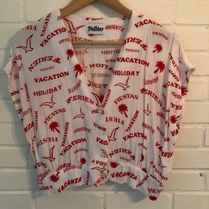 Urban Outfitters cropped blouse